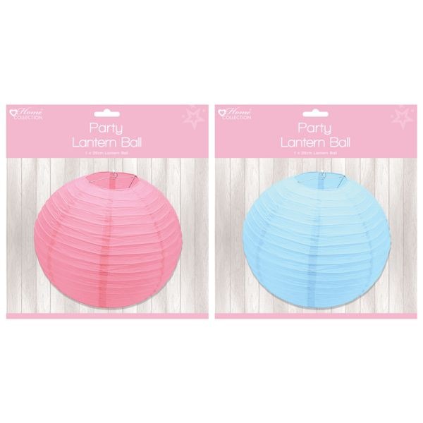 Party Lantern Balls Pink/blue