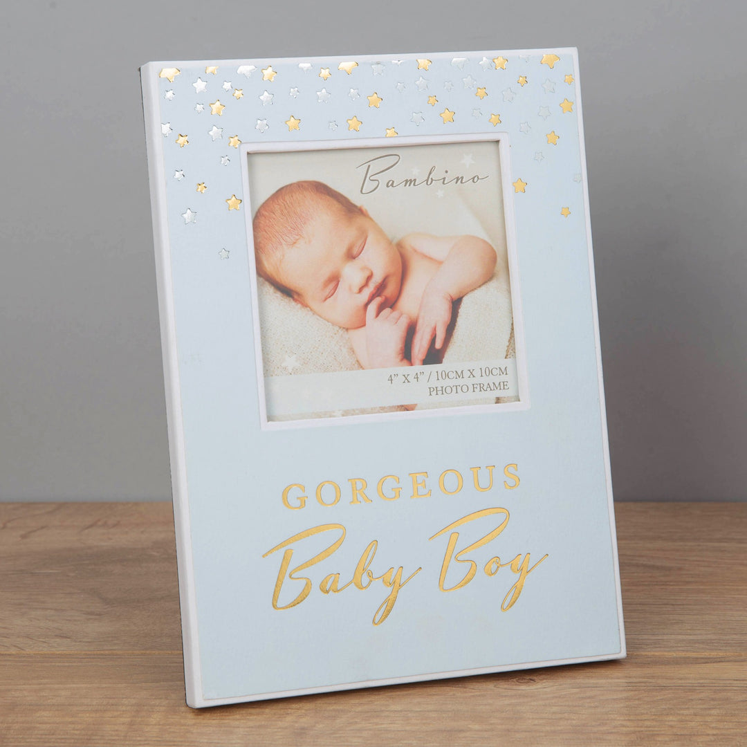Baby Boy Paperwrap Photo Frame 4" x 4"