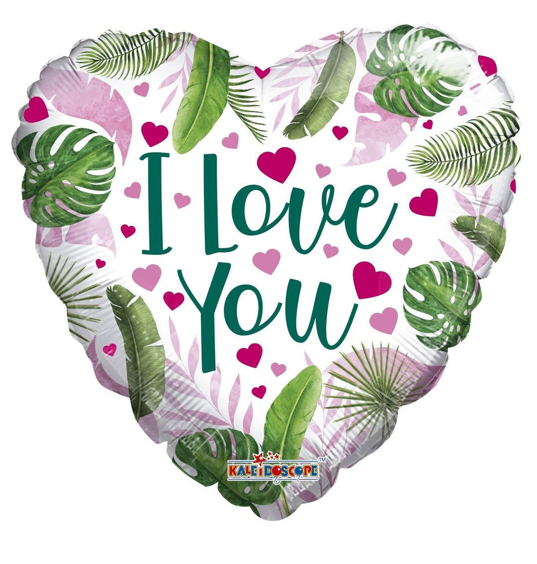 18\" ECO ONE Balloon - Love Hearts and Leaves