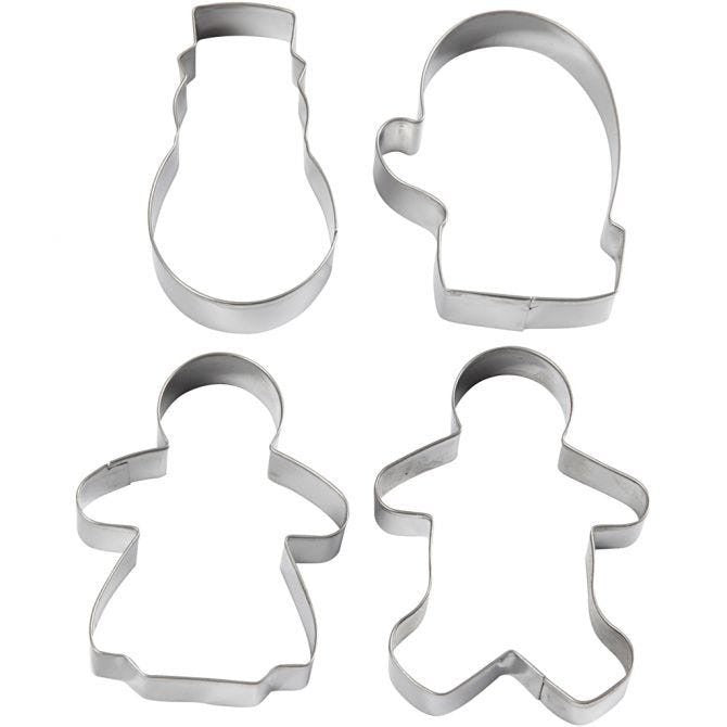 Cookie cutters (Snowman Glove Ginger Women & Ginger Man)
