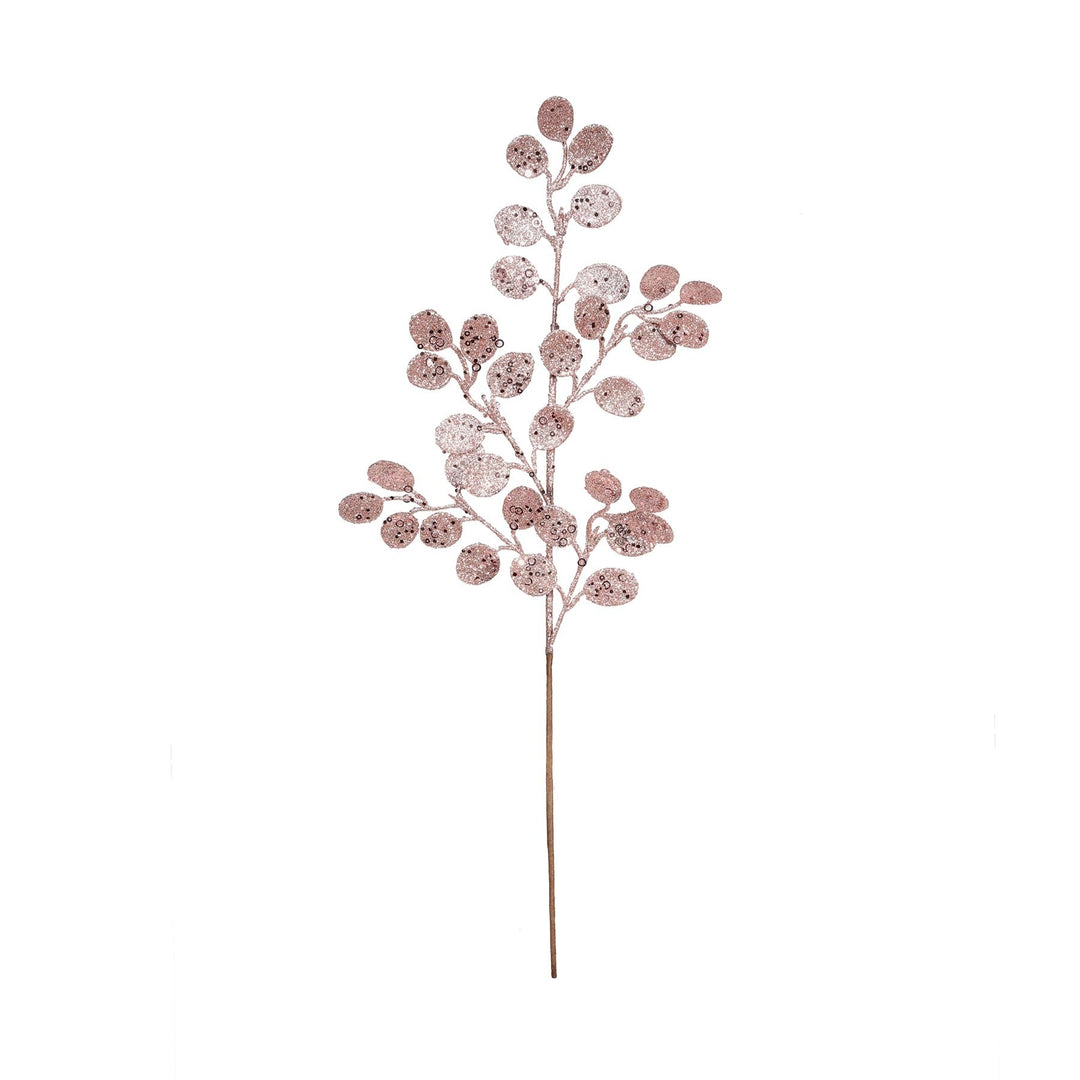 Pink Glitter Eucalyptus Stem (H61cm)