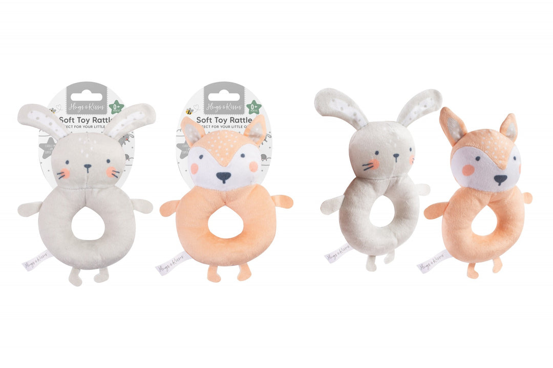 Plush Woodland Rattle (2 Assorted)