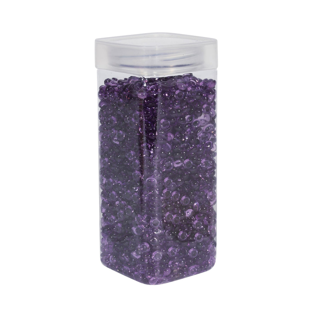 7mm Plastic Deep Purple Beads (330gr)