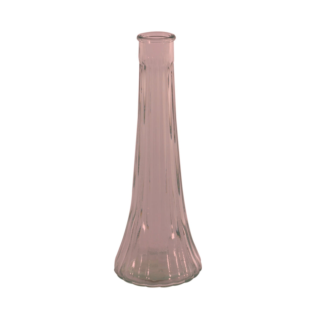 Pink Ashley Bud Glass Vase (21cm)