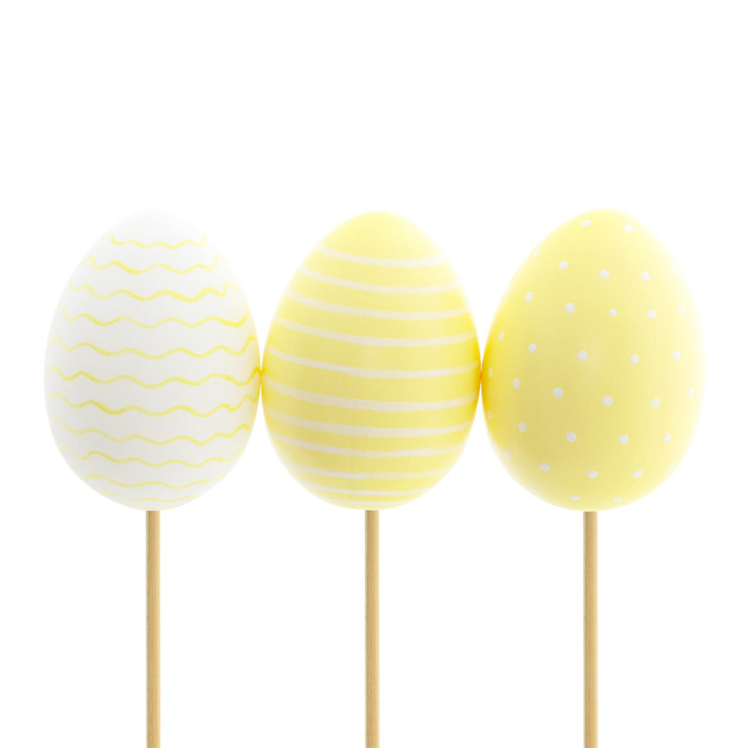 Yellow Easter Egg Pick (Pack of 10)