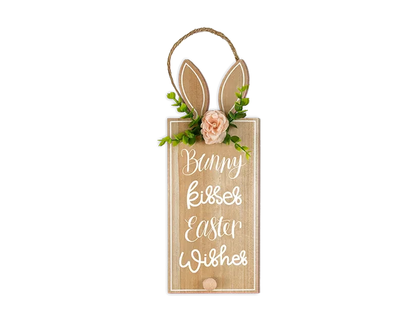 Easter Bunny Hanging Plaque (34 x 13cm)