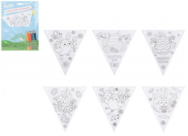 Colour Your Own Easter Bunting