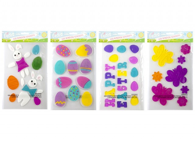 Assorted Easter Gel Window Stickers