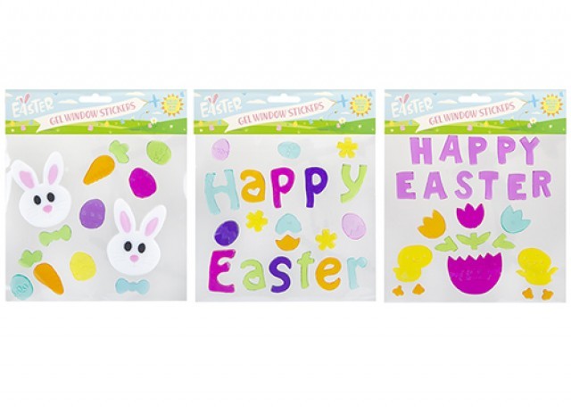 Easter Assorted Gel Window Stickers