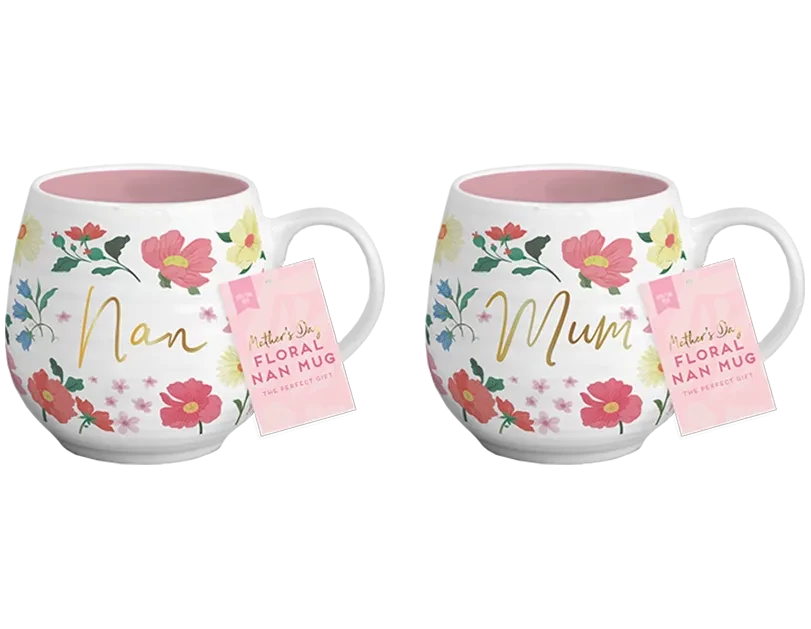 Mothers Day Floral Ceramic Mug (Assorted)
