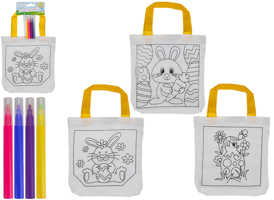 DIY Easter Bag With 4 Pens (Assorted)