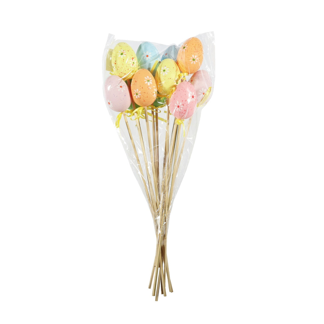 Eggs on Wooden Stick (Pack of 12)
