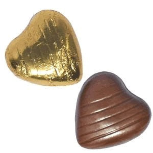 Gold Chocolate Hearts 500g