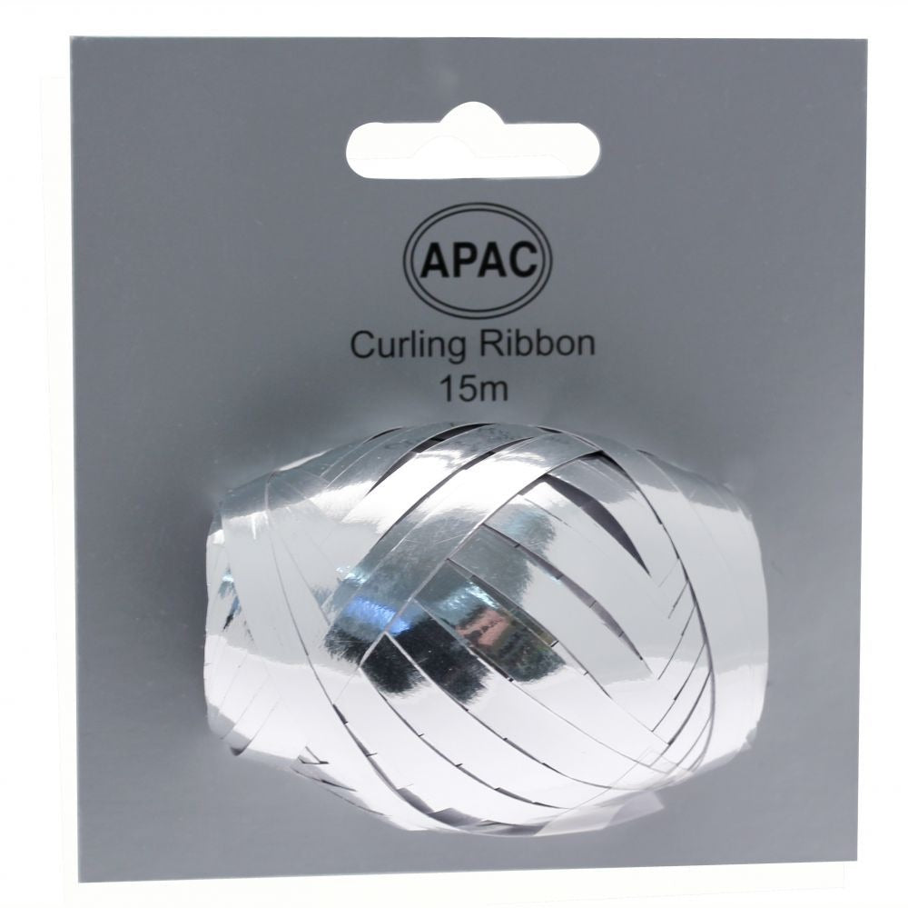 Metallic Silver Ribbon Cop on Header