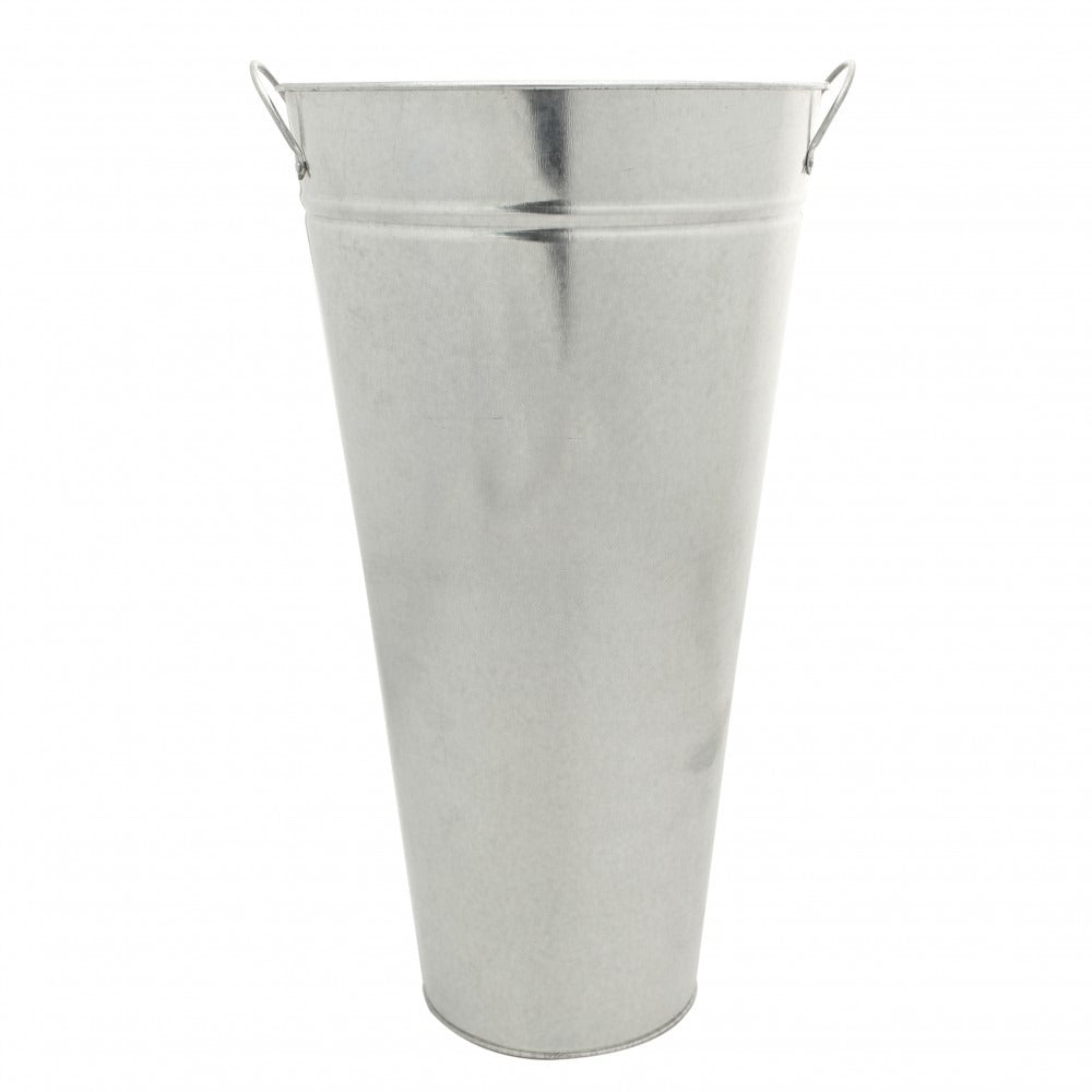Galvanised Vase With Ears 45cm