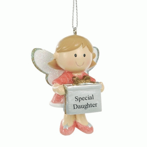 Fairy personalised Christmas tree decoration - 'Special Daughter' by Suki Gifts