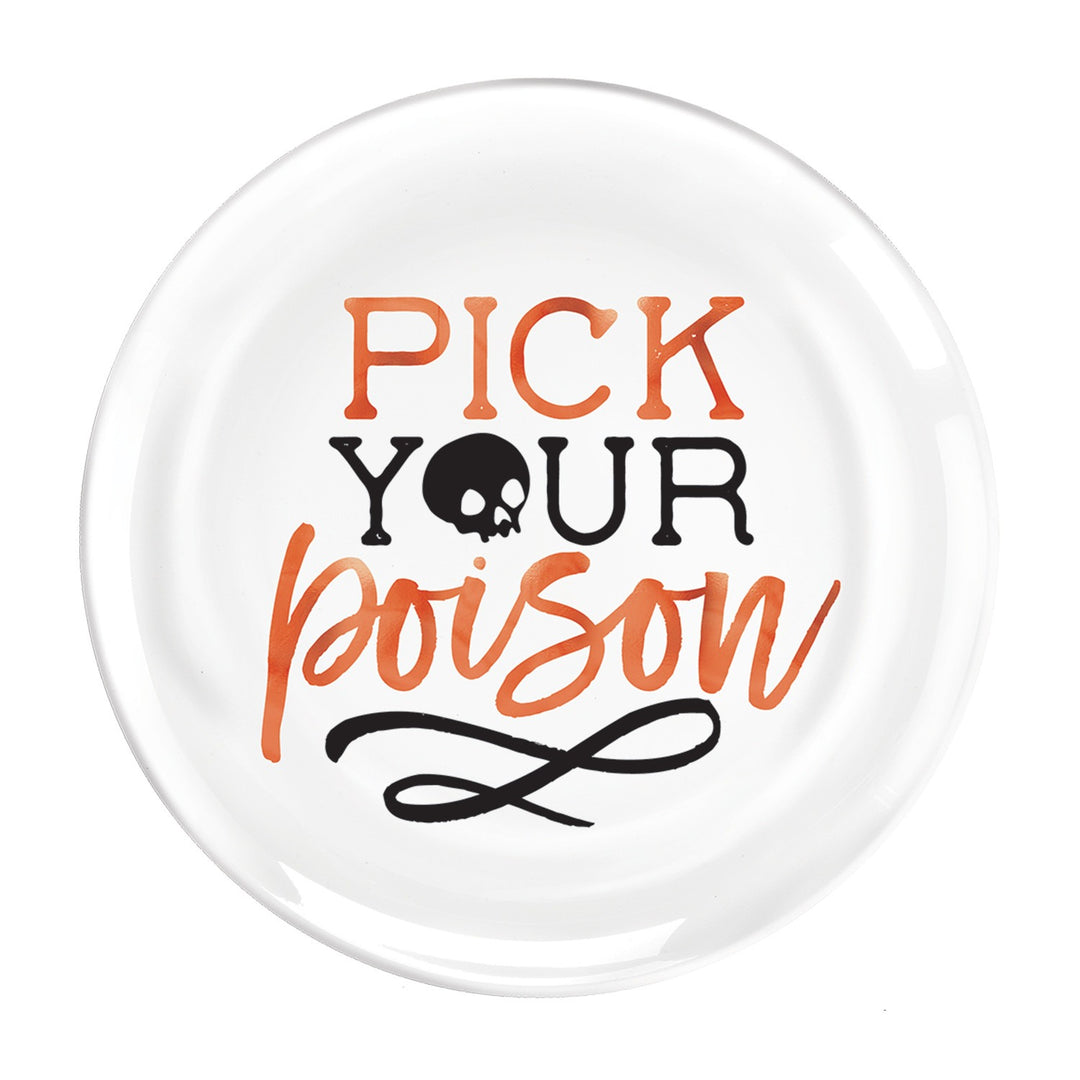 Pick your Poison Plastic Plates (19cm - 4 Plates)