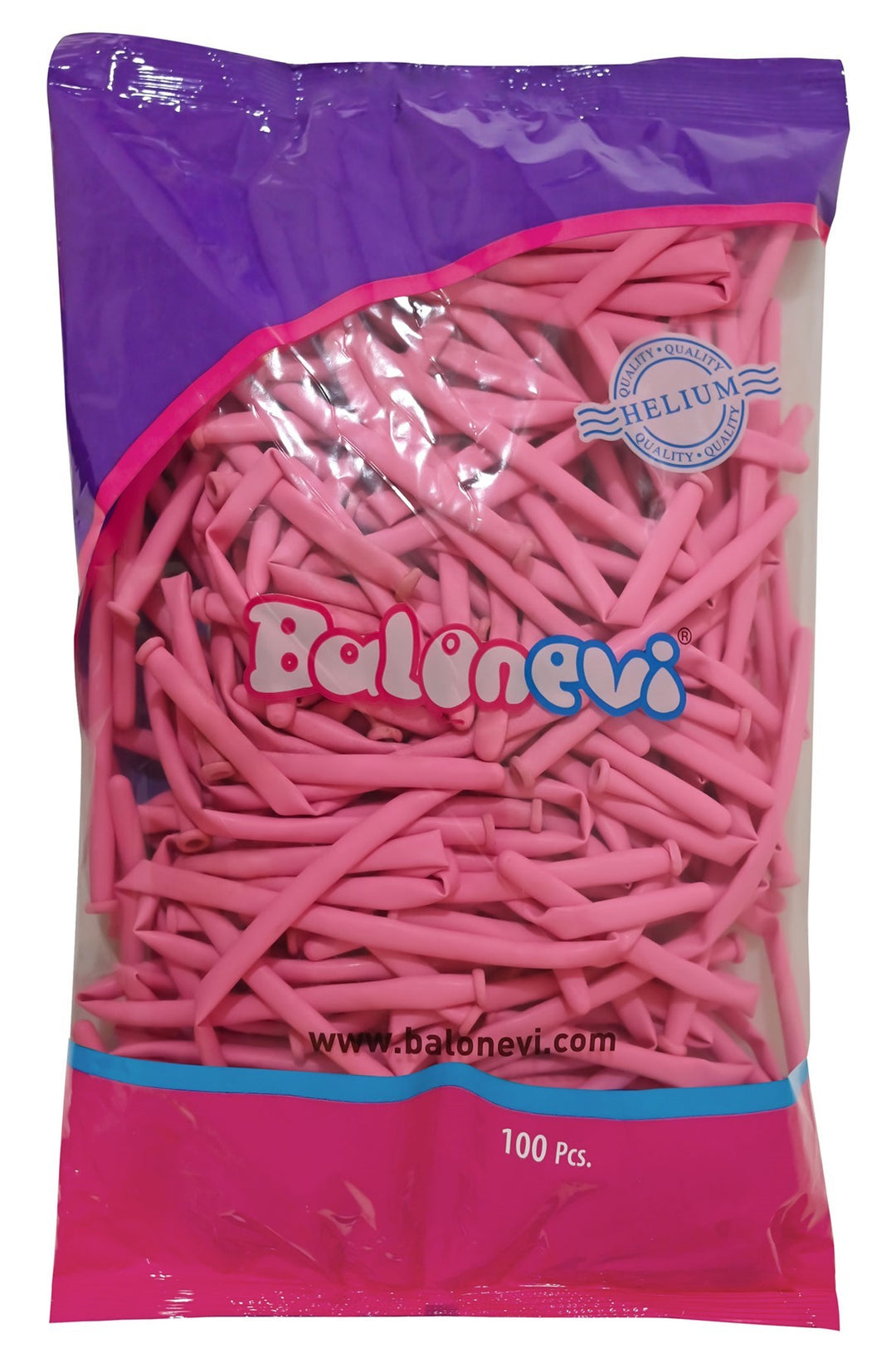 Pink Modelling Balloon (Pack of 100)