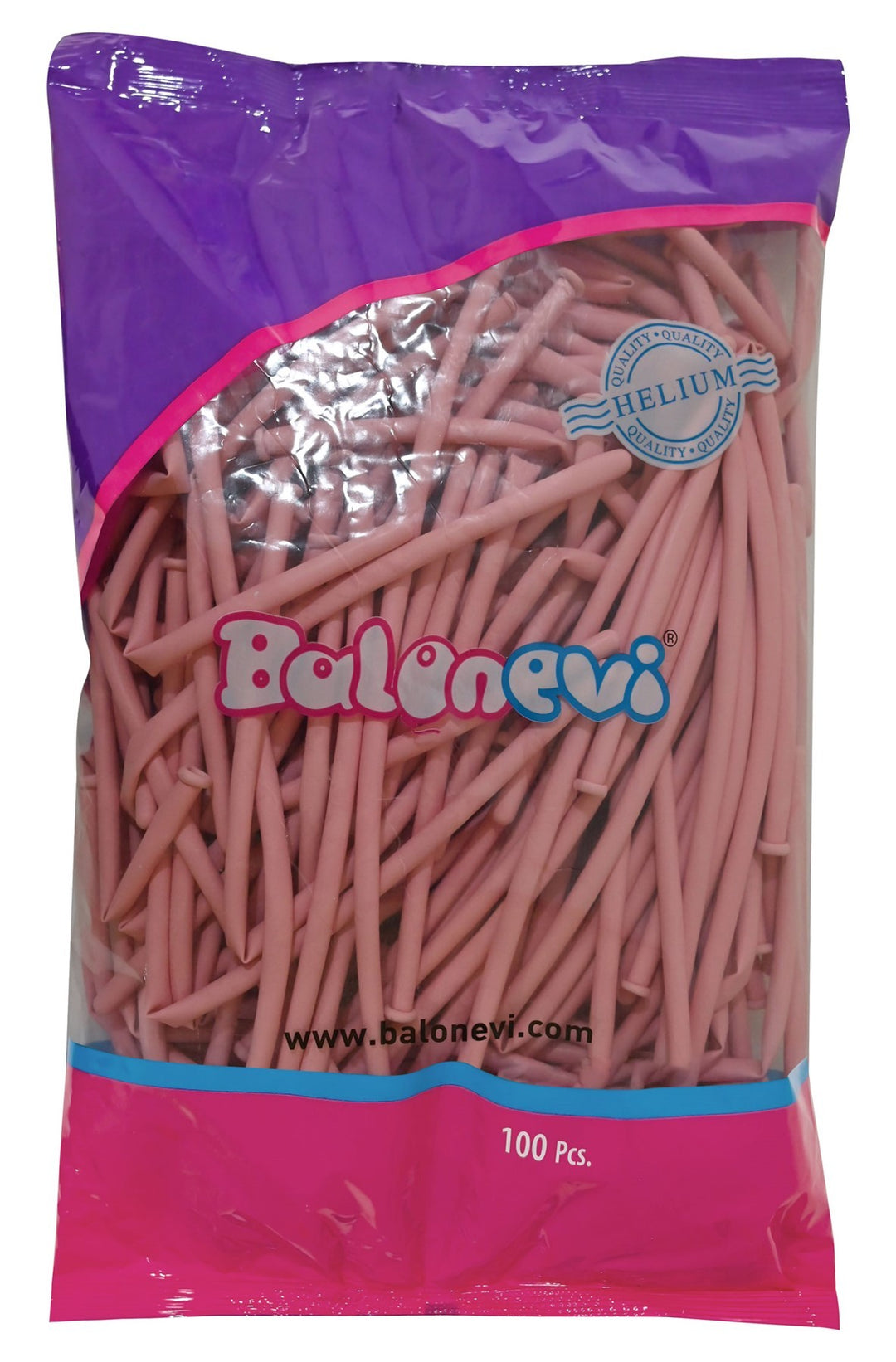 Macaron Pink Modelling Balloon (Pack of 100)