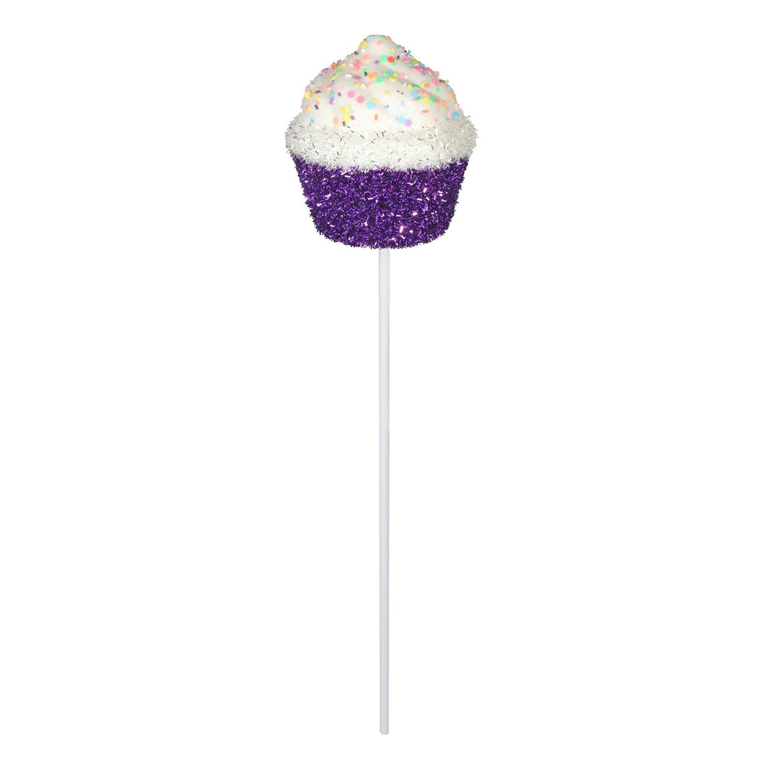 Purple Frosted Cupcake Pick (60cm)