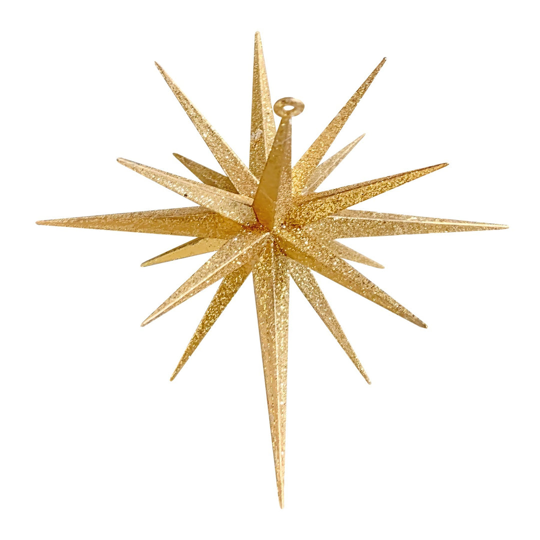Gold Metallic 3D Star Decoration