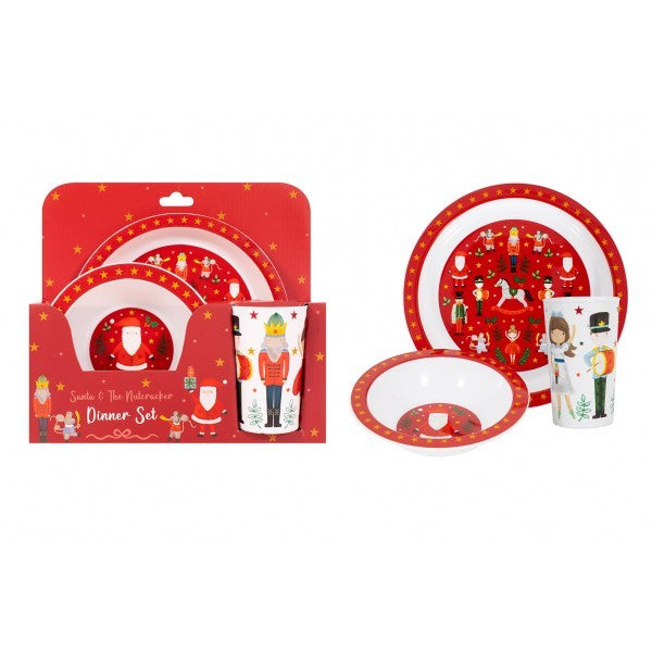 Santa &amp; The Nutcracker Kids Dinner Set