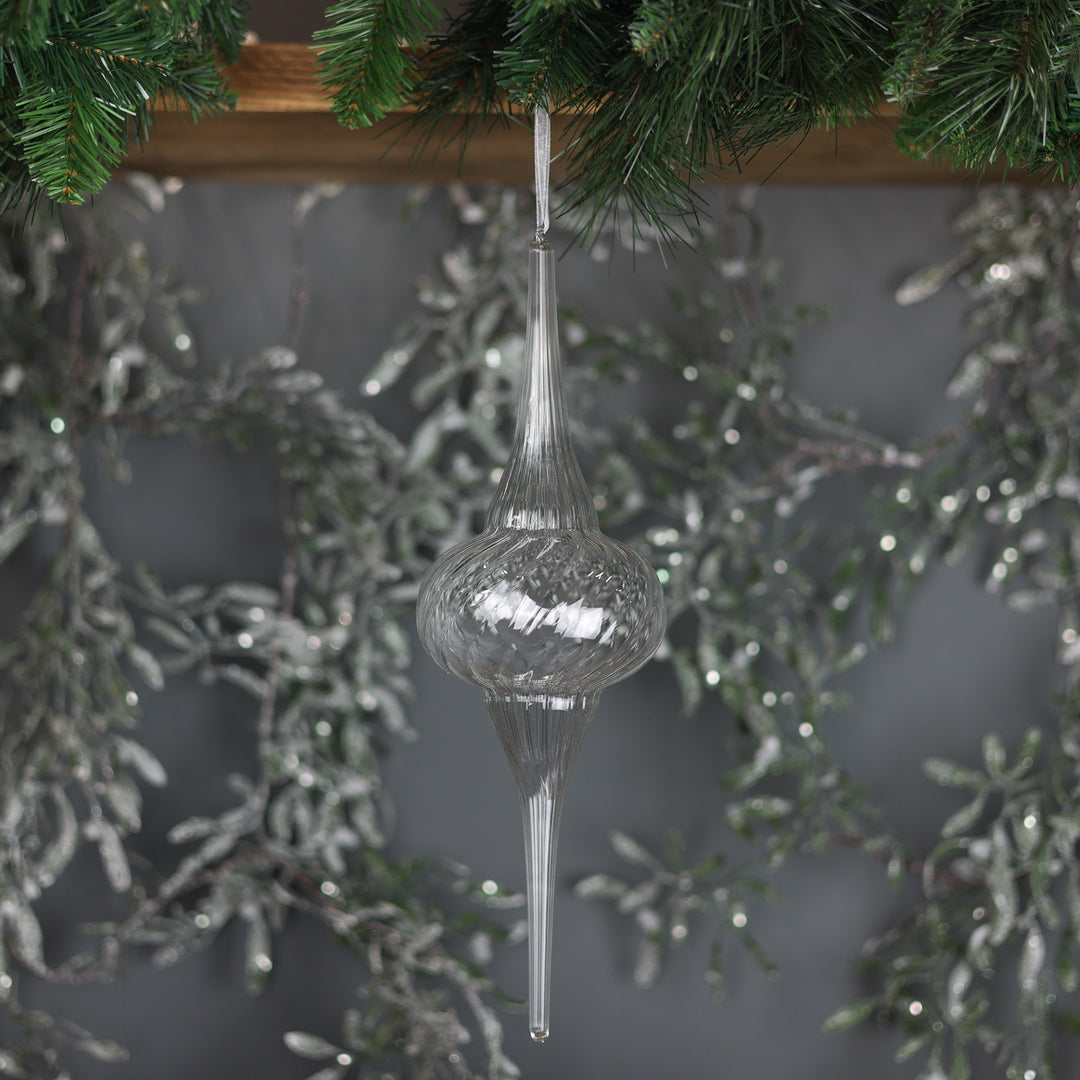 Clear Glass Vietri Finial (36cm)