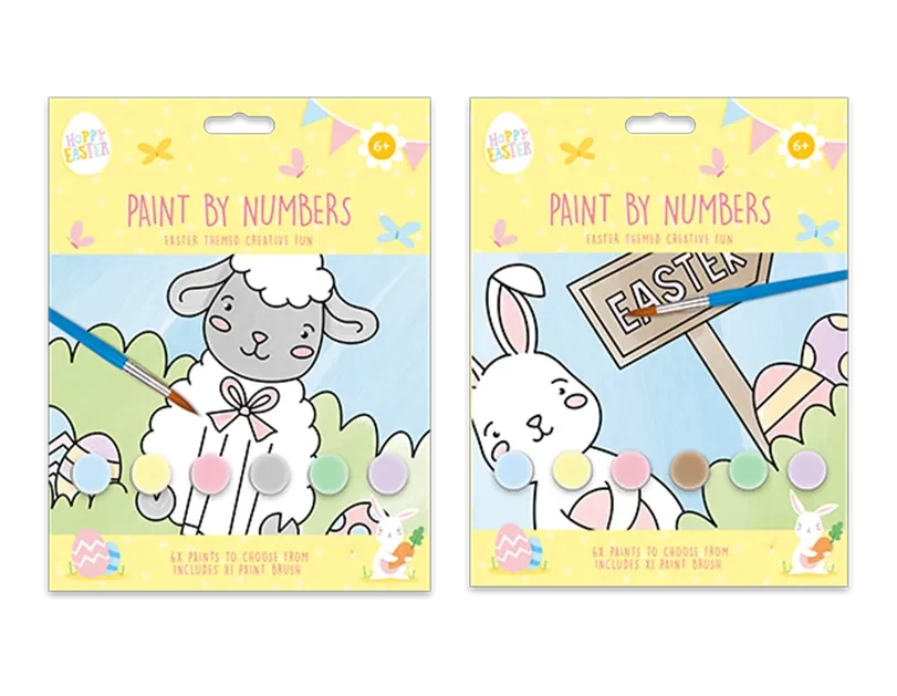 Easter Paint By Number Book with Paints