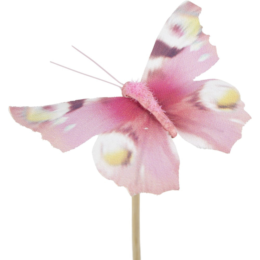 Pink Butterfly Pick (Pack of 10)