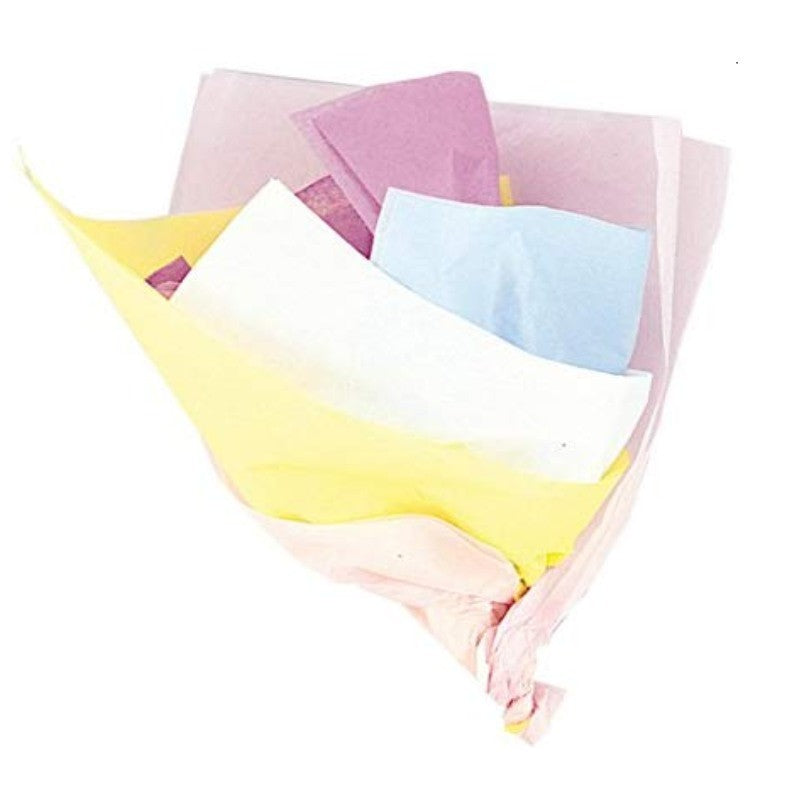 Assorted Pastel Colour Tissue paper sheets pk 10